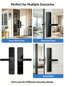 กลอนประตูอัจฉริยะ Glomarket TTLock Ble พร้อมระบบสแกนลายนิ้วมือ  แบบดิจิตอล  ไม่ต้องใช้กุญแจ  สำหรับอพาร์ทเมนท์ โรงแรม ประตูไม้ - Product Image 3