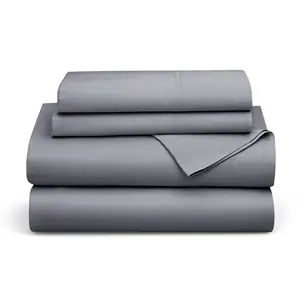 Sinyoo Pure Linen Sheets French Linen Fitted Sheet Hotel Linen Bedding Set King Size