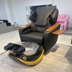 <span class=keywords><strong>Chaise</strong></span> de pédicure électrique de luxe, <span class=keywords><strong>chaise</strong></span> de spa pour les pieds en PU matelassé avec bassin transparent pour salon de manucure haut de gamme - Product Image 6