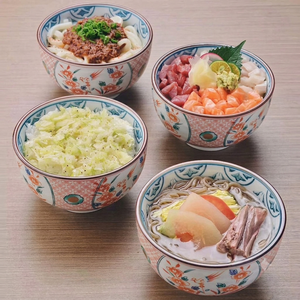 Vajilla de Porcelana Esmaltada Estilo Zen Asiático para Cocina Japonesa y Coreana, Juego de Tazones para Ensalada de 6 Pulgadas para <span class=keywords><strong>Ramen</strong></span>, Fideos y Arroz - Product Image 2