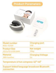 Venda quente Calor Inteligente Airbag Vibração Dupla Camada Acupoint Massagem Relaxar Massageador Olhos Óculos - Product Image 6