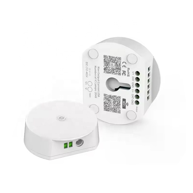 Dc5v 12v 24v 48v Remote Controller UFO Led Pixel Light SPI RGB RGBW Controller Wifi App Controller for Permanent Outdoor Lights