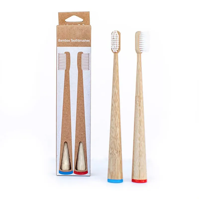 New design tooth brush cone shape vegan soft bristle bamboo toothbrush cepillo dientes natural bamboo fibre toothbrush