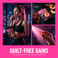 OEM Private Label Wei-eiwit Gummies Vegan Natuurlijke Aminozuren Sportvoeding Energie Supplement Creatine Wei-eiwit Gummies