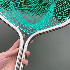 Épuisette de pêche à la mouche légère en acier inoxydable avec filet en HDPE ultra-résistant et design de cuillère épaissie - Product Image 3