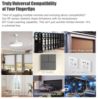 Tuya WiFi Smart RF Copier, télécommande sans fil, contrôleur d'appareil électrique, système de maison intelligente, ouvre-porte de garage