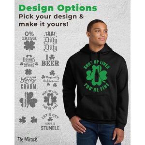 Sudadera con Capucha Personalizada con Diseño del Día de San Patricio, Unisex, para Primavera - Product Image 1