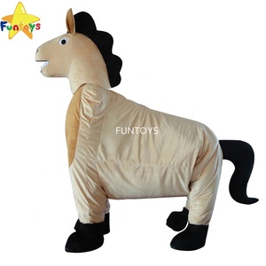 Wlfuntoys — Mascotte cheval marron pour 2 personnes, Costume de danse poney, fantaisie, Costume de Cosplay, Mascotte pour carnaval - Product Image 1