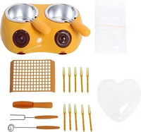 Marmite à chocolat double marmite à fondue au chocolat électrique coffret cadeau Double machine à fondue au fromage