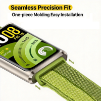 Nouveau bracelet de montre de luxe en nylon pour Huawei Band 11 11 Pro, maillons métalliques respirants, tissé, compatible avec un bracelet de montre élastique de 20 mm