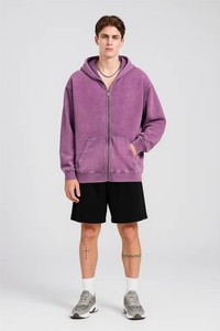 Sudadera con Capucha y Sudadera de Primera Calidad, 400 g/m², Estilo Urbano, Talla Grande, Lisa, con Logotipo Personalizado Bordado o Impreso para Hombre y Mujer - Product Image 4
