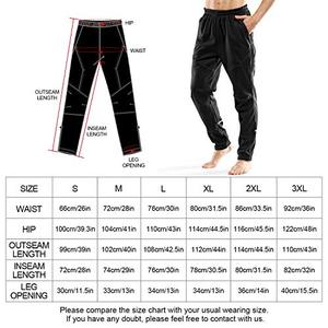 Caliente de lana térmica transpirable ciclismo pantalones ropa deportiva pantalones de los hombres - Product Image 6