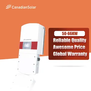 Canadian solar CSI inverter 50KW 60KW 66KW solar power system on-grid solar inverter 400V DC to AC Converters