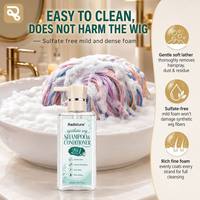 Maßgeschneidertes 300ml 2-in-1 Synthetik-Perücken-Shampoo und Conditioner Antistatisch Sofort Entwirrend Synthetische Haarpflege Shampoo OEM