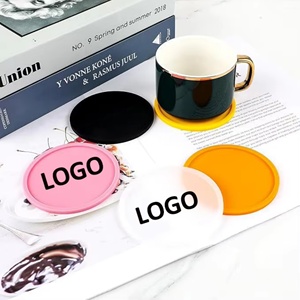 Sous-verre en silicone personnalisé avec logo, imperméable, antidérapant, résistant aux hautes températures, pour usage domestique et professionnel - Product Image 1