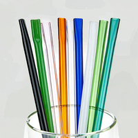 Tubes en verre givré moderne à haute teneur en silice boronée, best-sellers transfrontaliers pour pailles, embouts de fumée SWEET PUFF