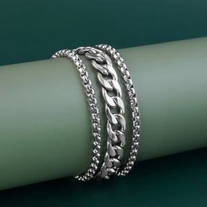 Fabricant de bijoux sur mesure, bracelets à maillons cubains, chaîne ronde, bracelet de poignet, acier inoxydable, bijoux tendance, accessoires de bijouterie - Product Image 1