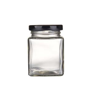 500 مللي الجافة الغذاء تخزين الزجاج زجاجات جرة بسكويت مع أسود غطاء لولبي - Product Image 5