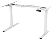 Cadre de bureau réglable en hauteur en forme de L à double moteur Loctek E1L avec une capacité de charge de 100 kg, pour la maison et le bureau, clavier à mémoire LED et anti-collision