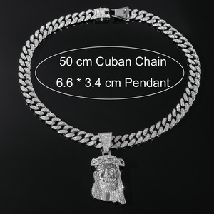 Hot Selling Simple Personalization Popular Design Portrait Pendant Necklace Exaggerated Hiphop Men's Necklaces Trendy Jewelry - Product Image 5