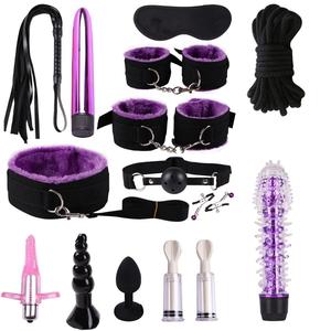14 Set di Manette Giocattoli Erotici per <span class=keywords><strong>Uomo</strong></span> e <span class=keywords><strong>Donna</strong></span> Strumenti per Massaggi con Chiave Accessori per Costumi e Feste - Product Image 1