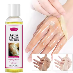 OEM/ODM Venta caliente Blanqueamiento y ablandamiento Aceite para el cuidado del cuerpo Peeling Rasgado y exfoliante Piel muerta Aceite Peeling amarillo - Product Image 4
