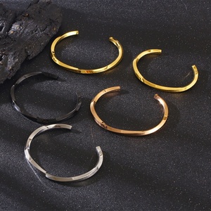2024 High Quality New Design Wholesale Custom Stainless Steel Cuff <b>Bracelets</b> <b>for</b> <b>Women</b> - Product Image 2