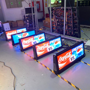 <span class=keywords><strong>2K</strong></span> p2.5 <span class=keywords><strong>Module</strong></span> HD Wifi xe/taxi Roof Top quảng cáo LED Video hiển thị taxi TOP LED hiển thị màn hình quảng cáo - Product Image 4