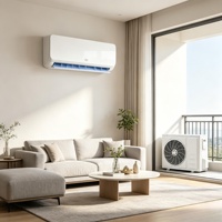 Climatiseur mural split GOME 18000 BTU 2HP à onduleur, type chaud/froid, unité intérieure/extérieure, efficacité énergétique de classe 1