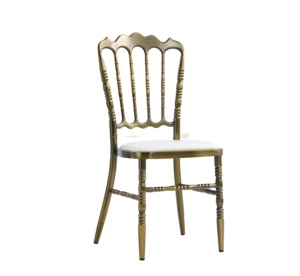 Factory Direct Stackable Metal Weddings Event Banquet <b>Chair</b> With Cushion - Product Image 1