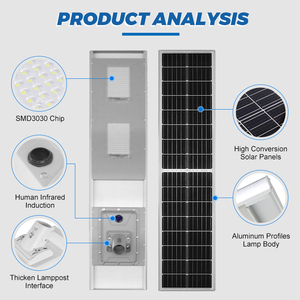 NanDe Integrated <span class=keywords><strong>Solar</strong></span> Powered Aluminium Wasserdicht 100w <span class=keywords><strong>Wind</strong></span> <span class=keywords><strong>Solar</strong></span> <span class=keywords><strong>Hybrid</strong></span> LED <span class=keywords><strong>Solar</strong></span> Straßen laterne - Product Image 4