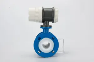 316SS Aço inoxidável ptfe liner tipo braçadeira eletromagnética sanitária magnética esgoto fluxômetro medidor de fluxo preço