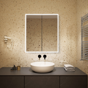 Nuevo espejo inteligente sin marco para baño Led hecho en Camboya - Product Image 5