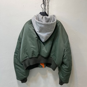 <span class=keywords><strong>Bomber</strong></span> con cappuccio Vintage in poliestere con cappuccio Vintage con cerniera <span class=keywords><strong>Oversize</strong></span> stile stile stile stile stile stile stile stile stile stile stile stile poliestere - Product Image 2