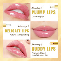 Rouge à Lèvres Magique Hydratant Végétalien à Changement de Couleur Effet Feuille d'Or, Imperméable, 3 Couleurs, Tendances TikTok - Grande Vente