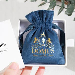 Custom Logo Bedrukt Klein Fluwelen Cadeau Sieradentas Zacht Flanellen Parfum Lippenstift Cosmetische Stof Verpakking Fluwelen Zakje - Product Image 5