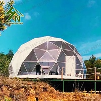 Vente flash : Tente dôme ronde blanche de 6 m et 7 m pour le camping en plein air