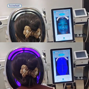 BOWKET profesional portátil 3D AI cara piel analizador versión actualizada Dispositivo de espejo mágico para cabeza Facial probador escáner EE. UU./UE - Product Image 6