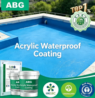 Revêtement imperméable en polymère acrylique multi-conteneurs avec ciment, expédition mixte autorisée, membrane de fourniture