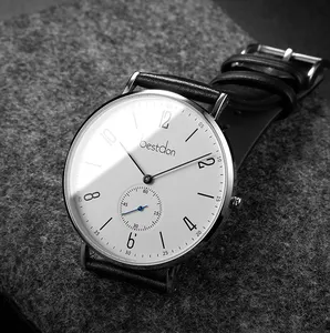 Cassa minimalista Ultra sottile giappone movimento al quarzo LOGO personalizzato orologio da uomo Business con numeri arabici