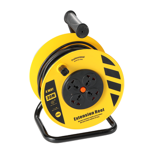 Carrete de Cable Industrial de 30 Metros, Cable de Extensión Retráctil con Enchufe Británico BS y 250V~, Longitud Personalizada - Product Image 3