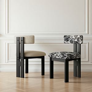 Pháp phong cách Đồ nội thất nhung ăn bàn ghế chống xước mèo da ăn ghế hiện đại sang trọng - Product Image 2