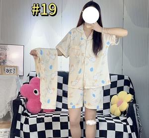 Odm Phụ Nữ Của 3-Mảnh Hoa Phim Hoạt Hình Động Vật Mô Hình Đồ Ngủ Đám Mây Cotton Thoáng Khí Đàn Hồi Eo Mềm Cotton Giản Dị Xl Cho - Product Image 2