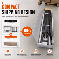 Cadre de lit réglable pleine grandeur, pliable en acier robuste, portable, capacité de charge de 3500 lb – Meilleure vente