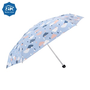 Durable Ladies 19IN Mini Size Uv Coated Color Glue <b>Umbrella</b> with Portable Bag - Product Image 2