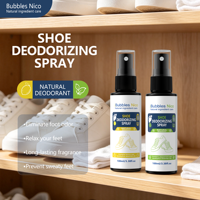 Spray Désodorisant Chaussures Marque Blanche 100ml Huile Essentielle Végétale Naturelle Éliminateur d'Odeurs de Pieds Désodorisant Baskets Vente en Gros OEM