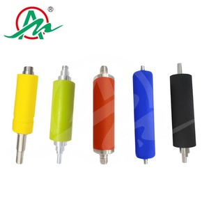 OEM tùy chỉnh công nghiệp Polyurethane Con lăn Silicone cao su chịu mài mòn PU băng tải con lăn mang in ấn con lăn cao su - Product Image 2