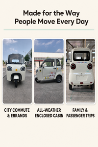 SURRIT Tricycle Électrique Fermé 2 Places pour les Aventures Quotidiennes et les Trajets Urbains - Product Image 2