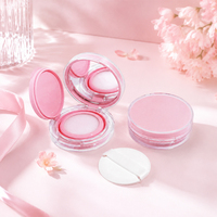 Boîte d'emballage cosmétique de luxe en plastique rond personnalisable 5g avec miroir pour fond de teint et coussin d'air – Vente en gros
