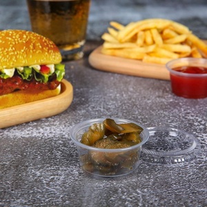 Vasos Desechables Transparentes de Plástico para Postres con Tapa, Platos y Vasos de Plástico para Un Solo Uso - Product Image 6